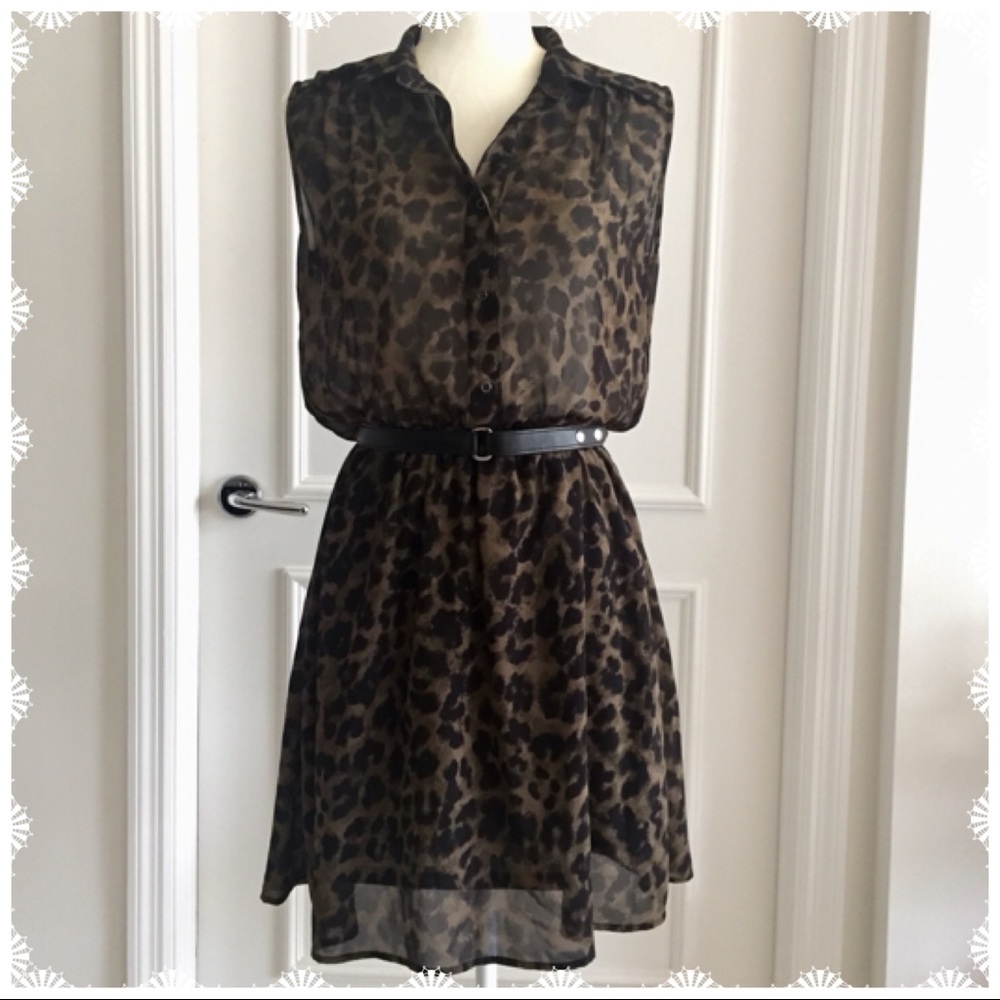 EUC H&M animal print dress size 4